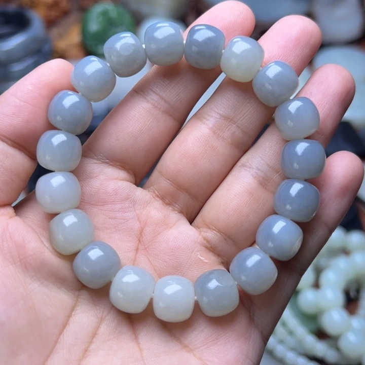 和田玉未镶嵌手链