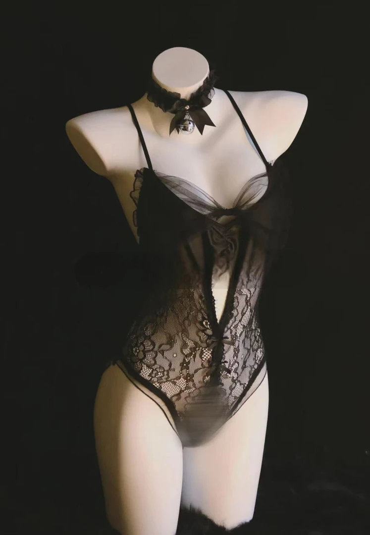 聚拢爆乳性感睡衣免脱钢圈大码200斤镂空睡裙套装