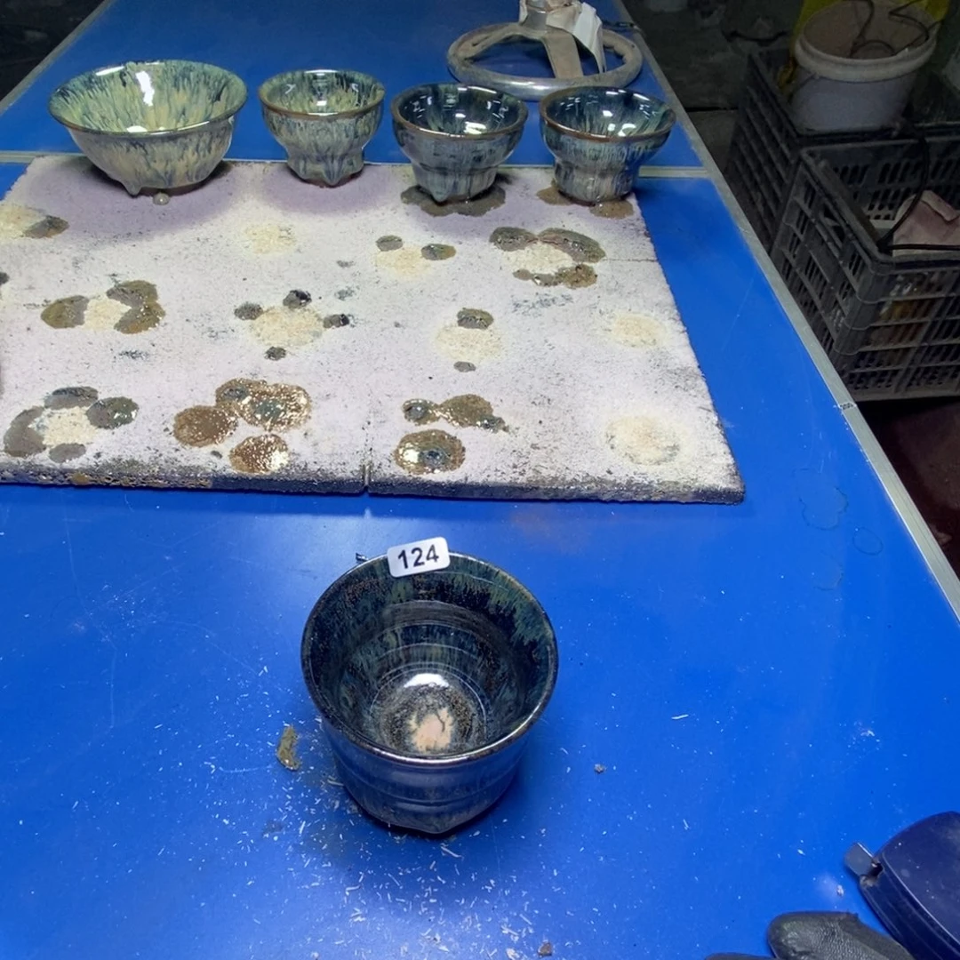 茶盏…***君纯手工建盏微瑕124号