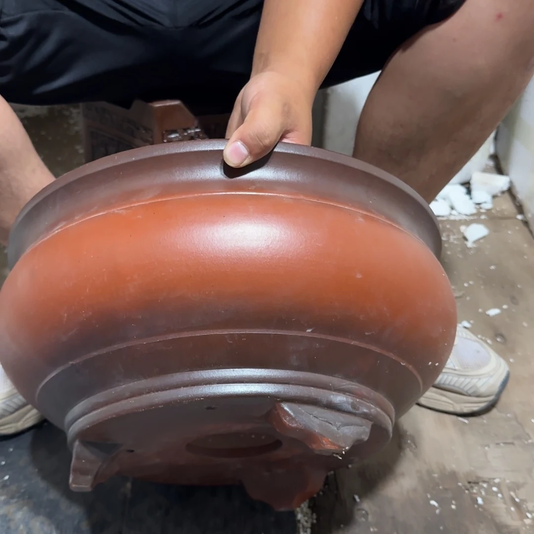 紫砂花盆口径31高度15