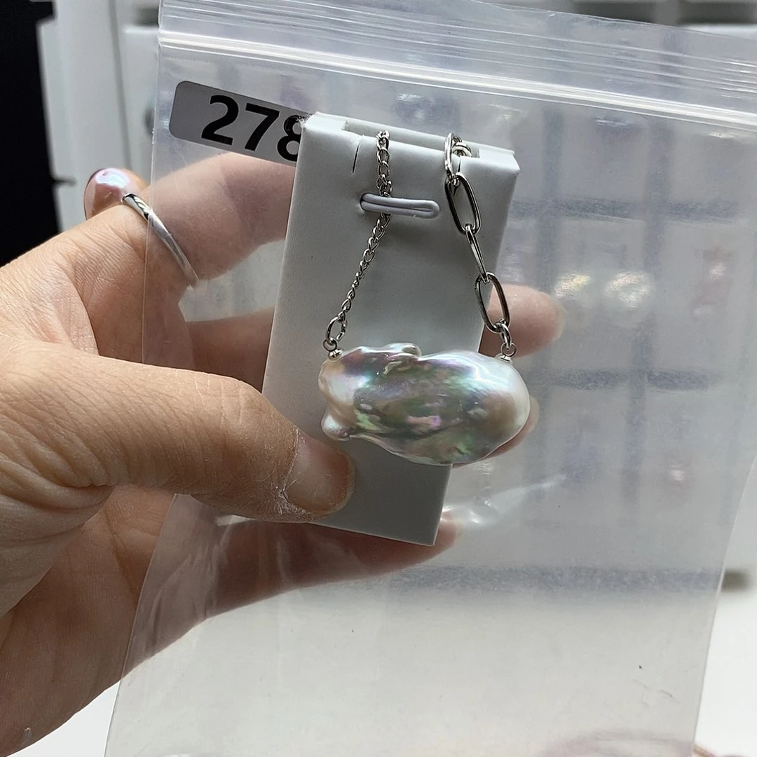 颈饰合金淡水珍珠