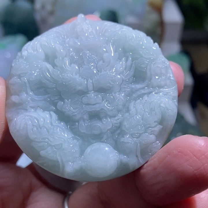 【闪购商品】颈饰未镶嵌翡翠龙牌