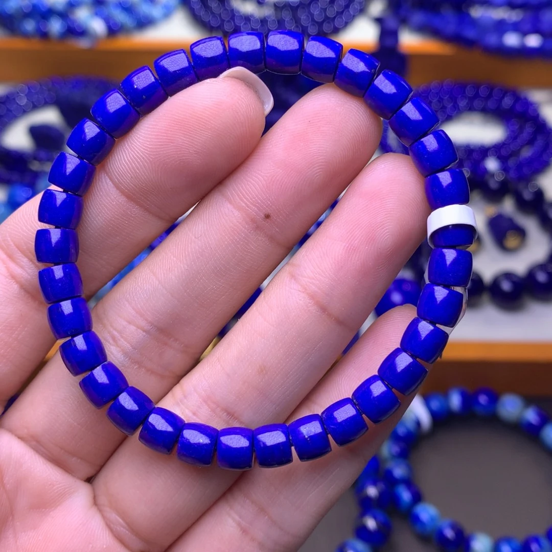 ****i青金石未镶嵌手串