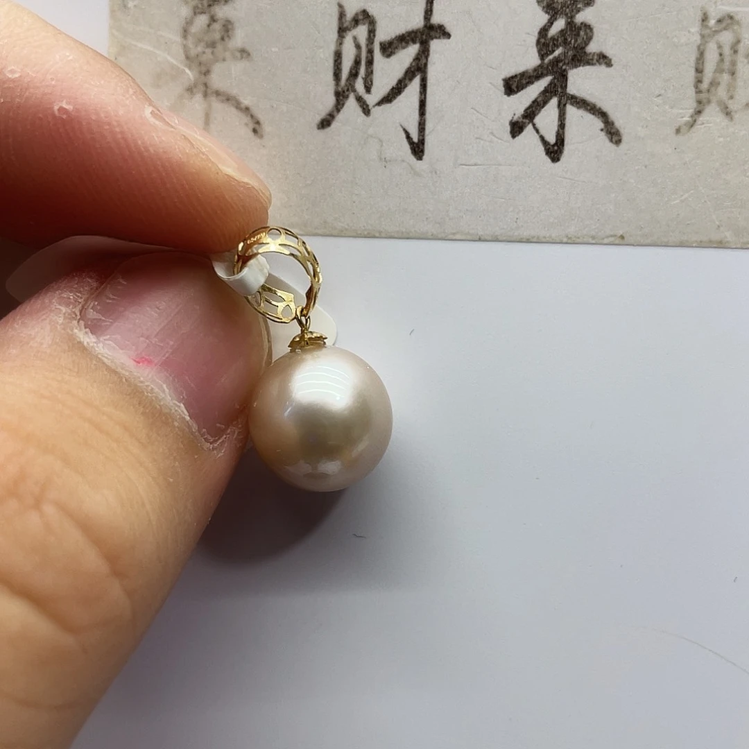 海水珍珠18K金镶嵌颈饰