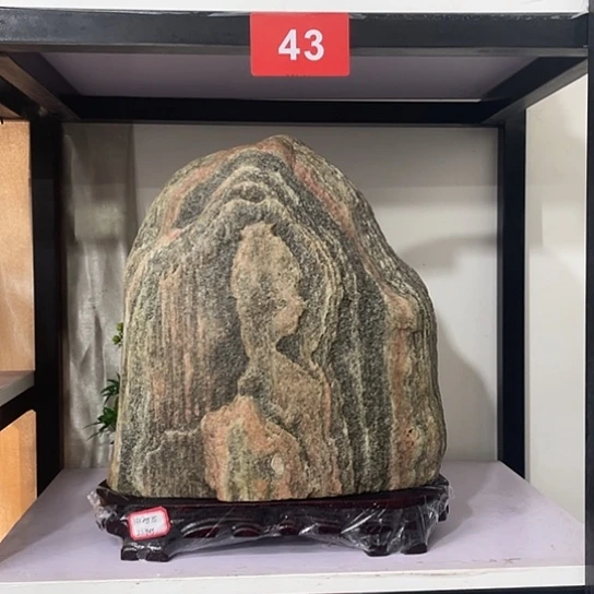 二***河石材靠山石平安石摆件