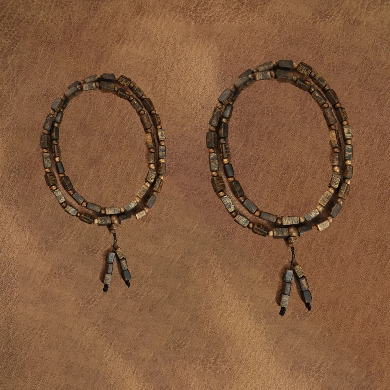 虫漏海南奇楠沉香手串随形多圈18g+文玩好物（多样性发一）025045