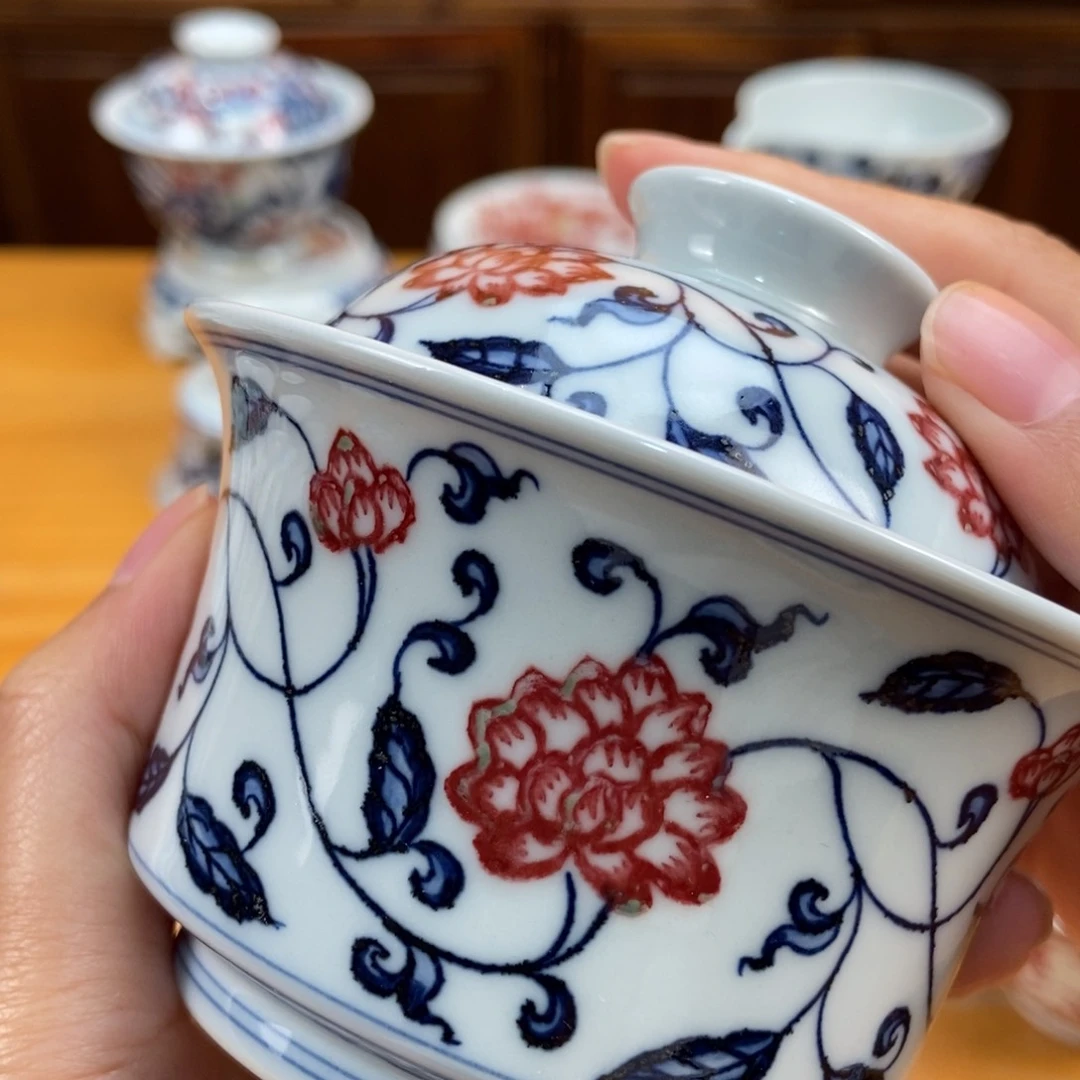 手绘现代茶具非古董