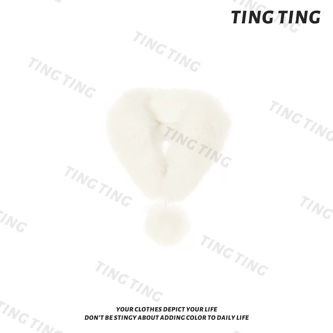 【婷婷】《秋冬定制》狐狸毛磁吸毛领 TT2SDTM2739