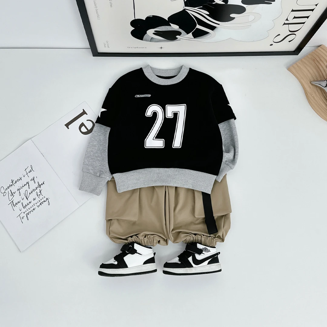 儿童卫衣长袖2025秋新款秋装男童春秋上衣 BDQ25911 悠悠童话童装