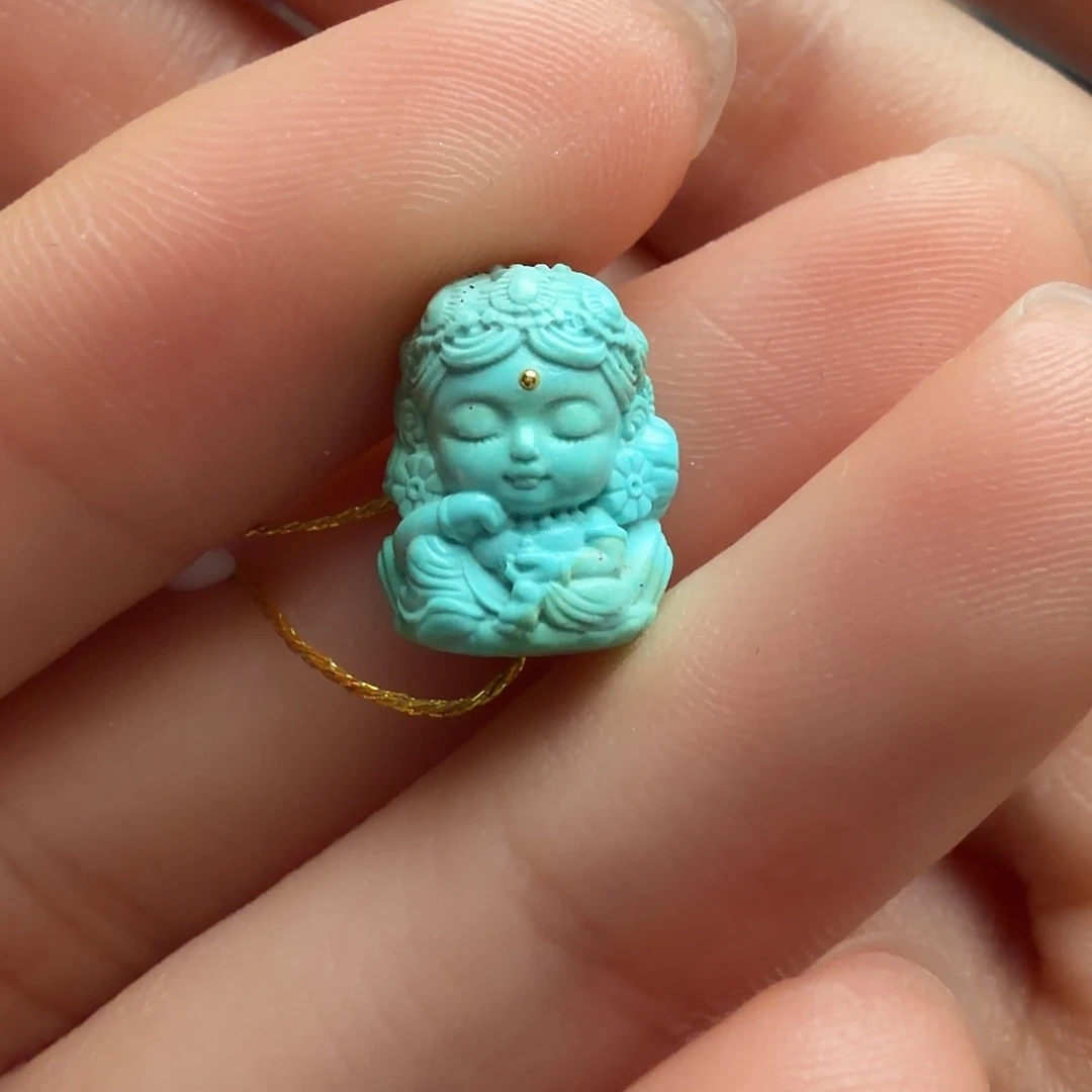 绿松石未镶嵌颈饰