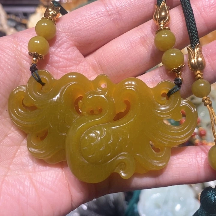 岫玉毛衣链未镶嵌