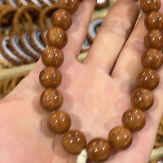 桃核手串龙纹桃核小光珠