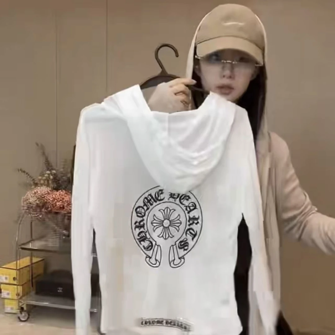 连帽双拉链头宽松休闲防晒开衫空调衫5196防晒衣外套防晒服