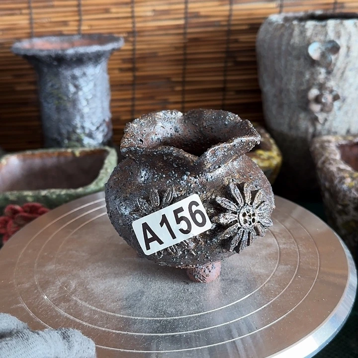 内口5高9粗陶手工制作