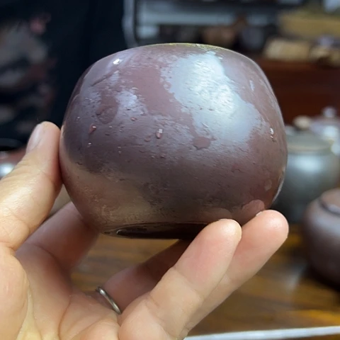 戬谷龙窑柴烧茶杯1