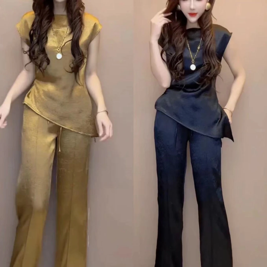 女装时尚套装气质名媛长裤裤子上衣洋气套装淑女