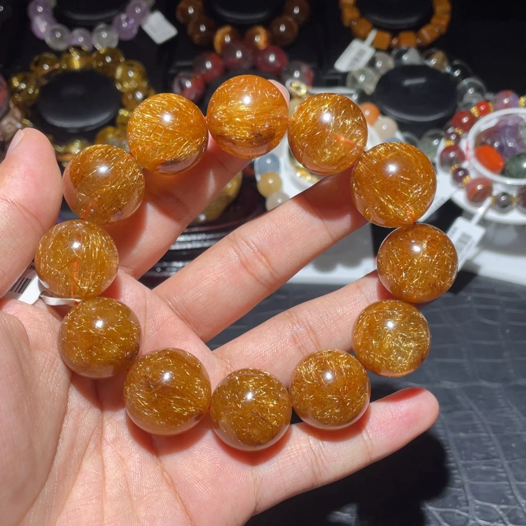 未镶嵌手链发晶21mm孤品发晶手链单圈