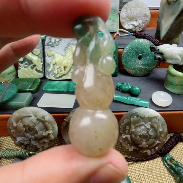 @***空未镶嵌独山玉珠宝半成品