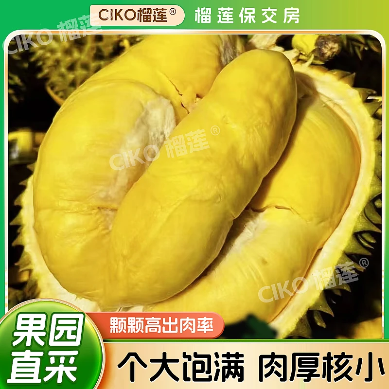 【琪琪精选EE】 双果  顺丰京东包邮泰国金枕榴莲 到手2个 软糯香甜