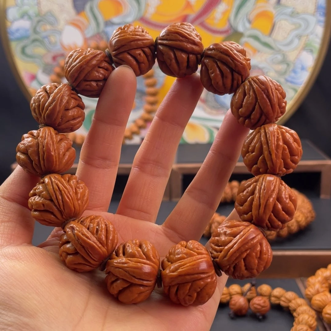 桃核手串22尺寸豹子头