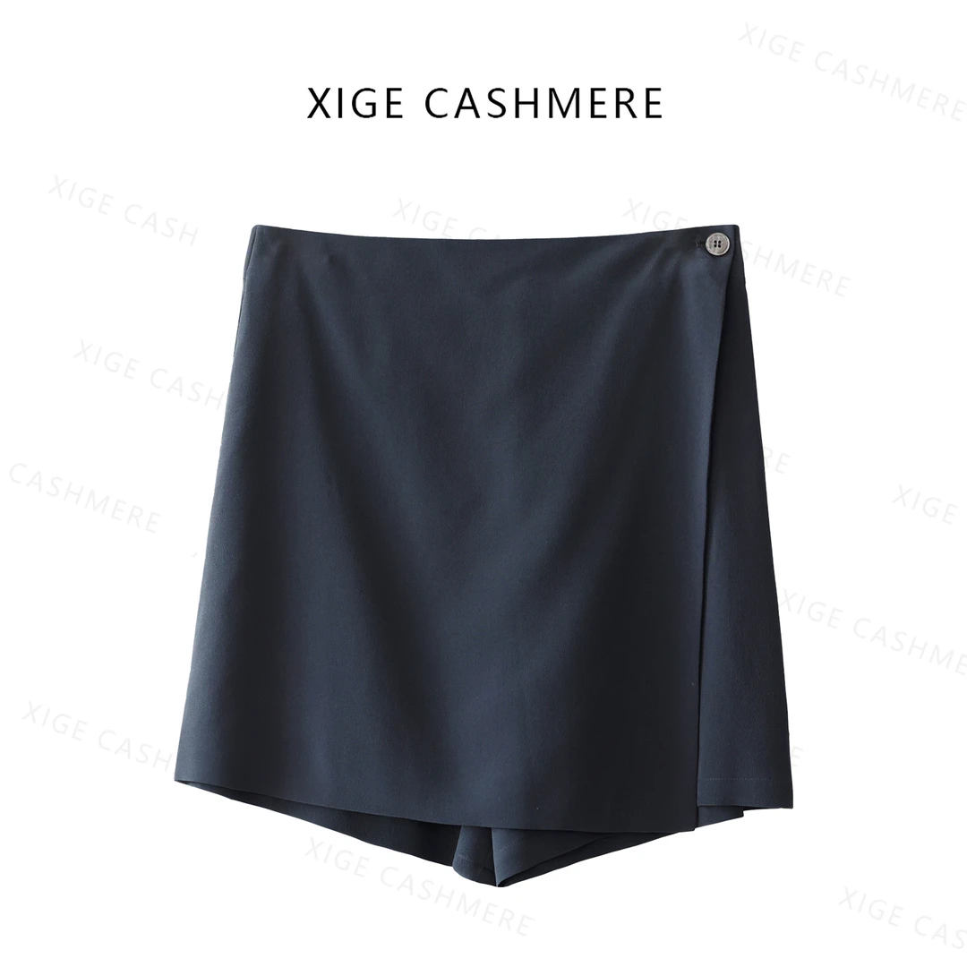 【买手裙裤】喜歌 100桑蚕丝夏季短款设计感女士裙裤 7955