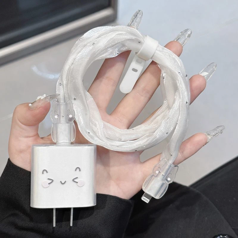 苹果15充电器线/11保护套20w适用iPhone14防折断13手机头壳16/12