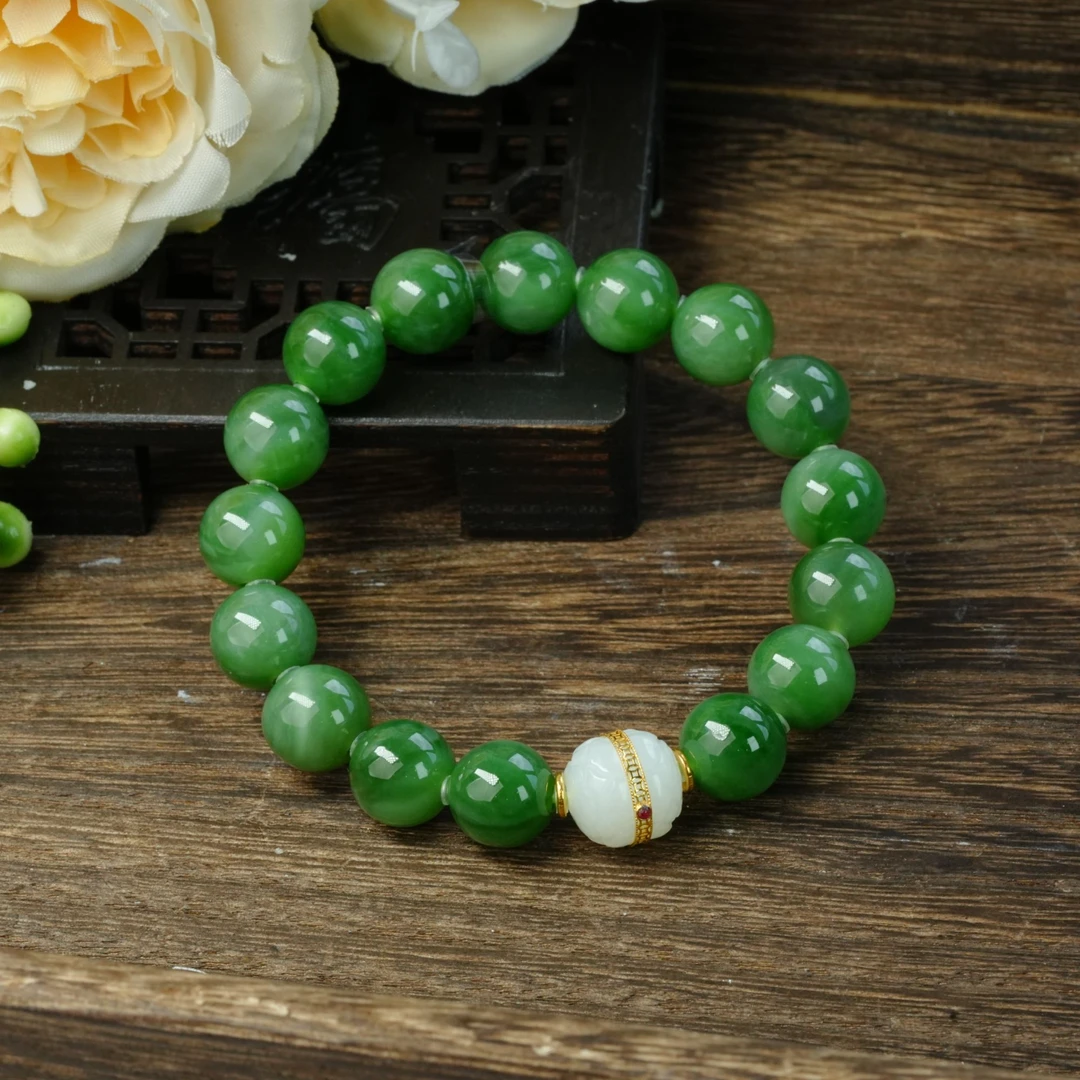 【小北严选】和田玉DIY单圈手串约11mm【多样性发一件】-AH02X1409