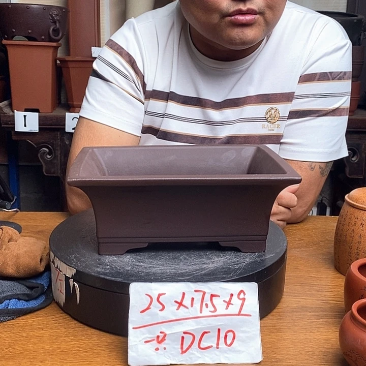 紫砂花盆货号一只DC10