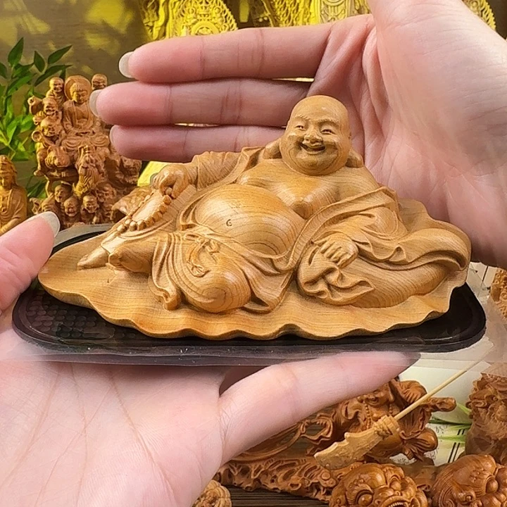 柏木（崖柏）荷叶弥勒经典款