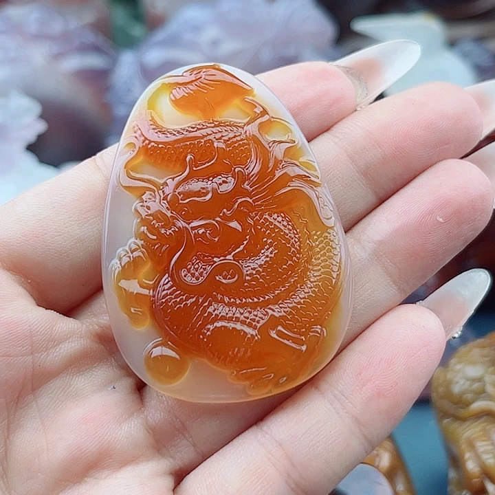 玛瑙未镶嵌手饰吊坠