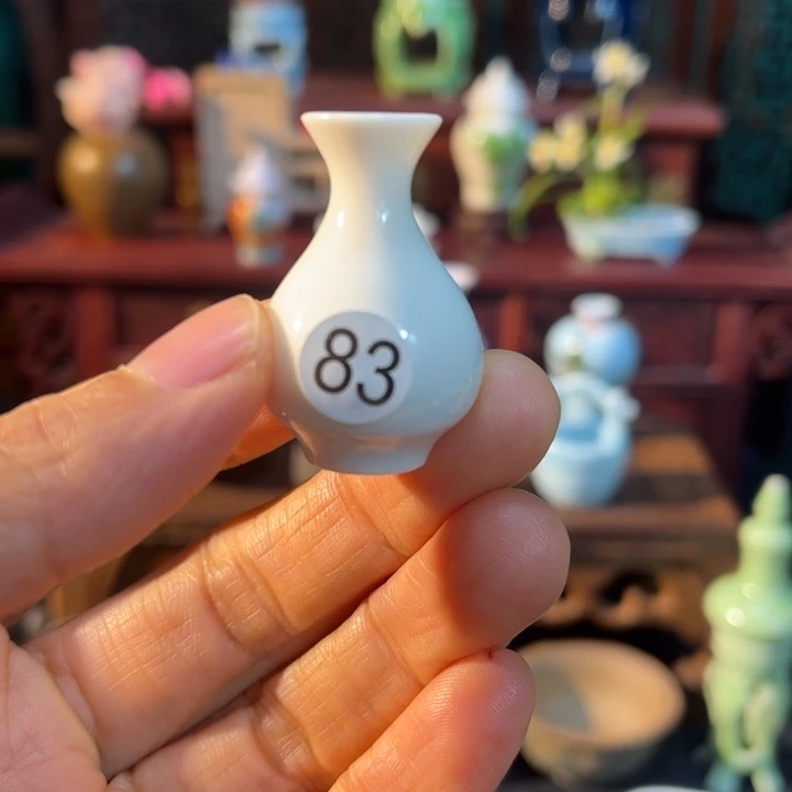 摆件微陶老王迷你花瓶