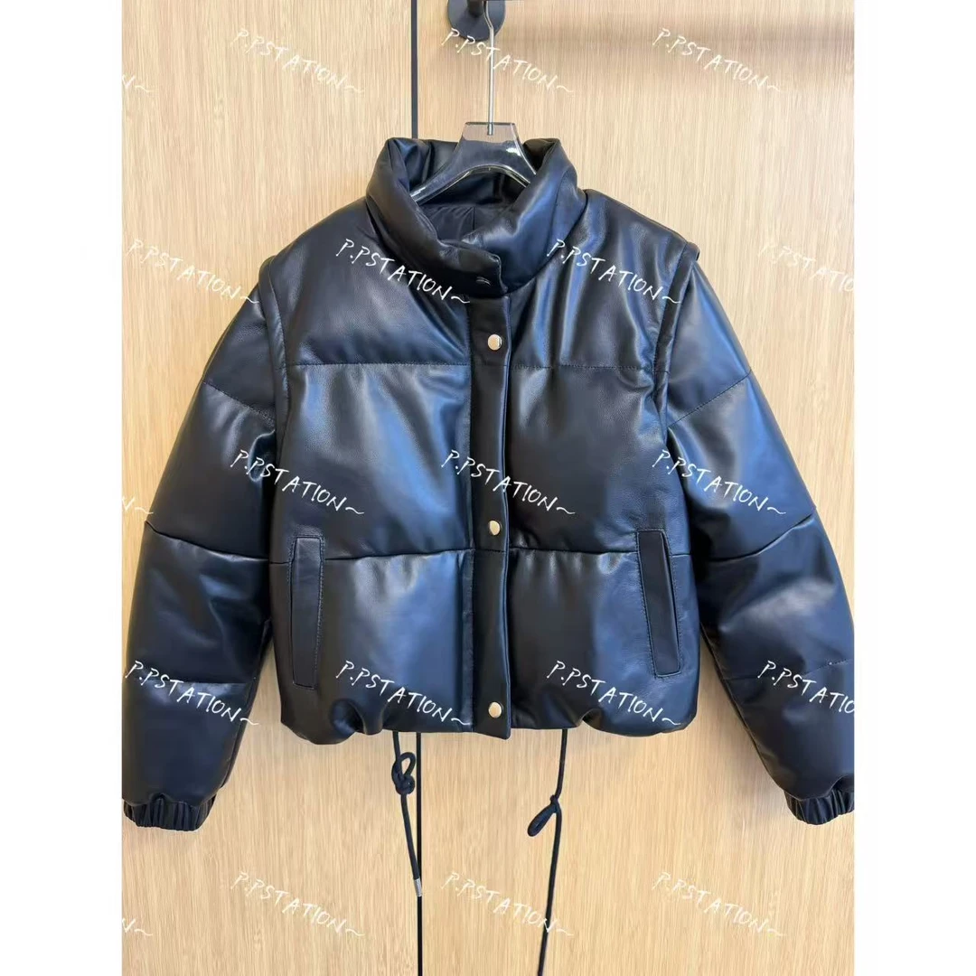 PP 2026 | 林涧 秋冬暖系风绵羊皮袖子可拆抽绳羽绒服2607