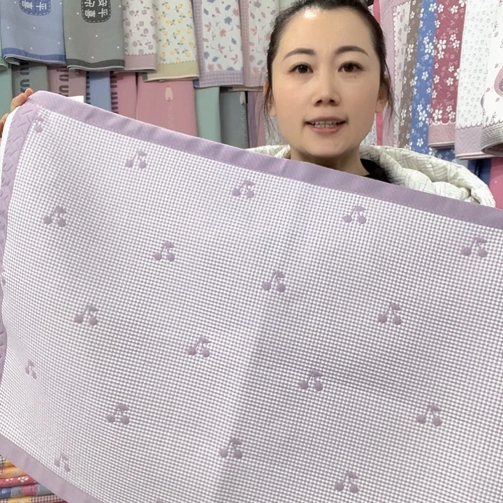 棉特价促销紫色樱桃纯棉