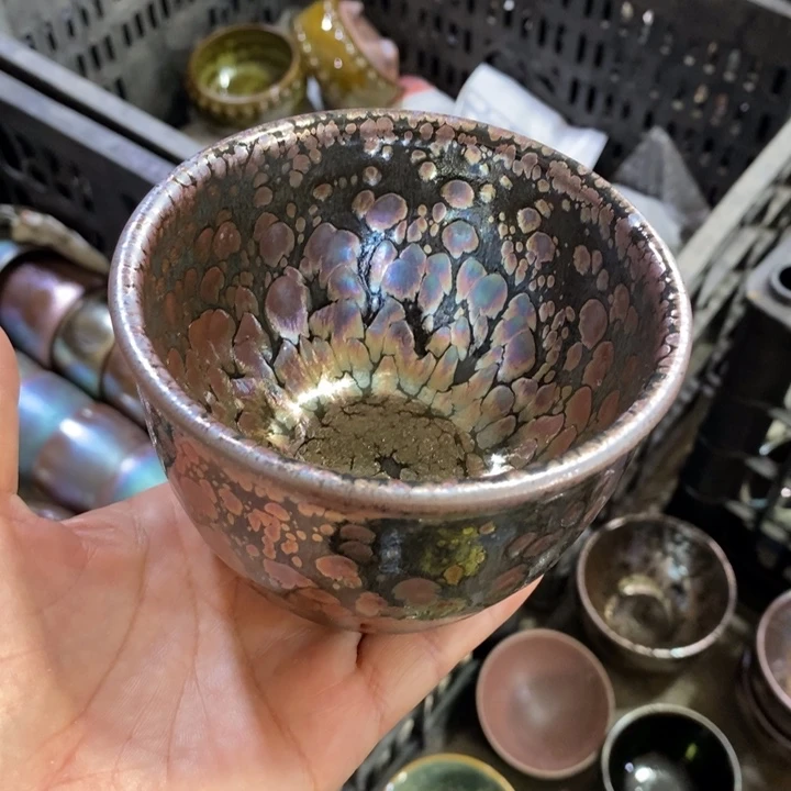 茶盏建阳建盏微瑕油滴