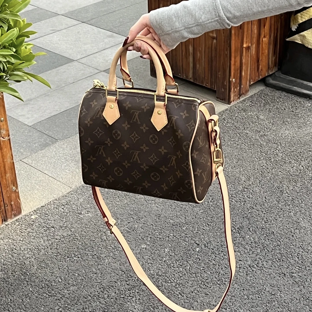 95新 LouisVuitton/路易威登 LV老花25肩带芯片972953