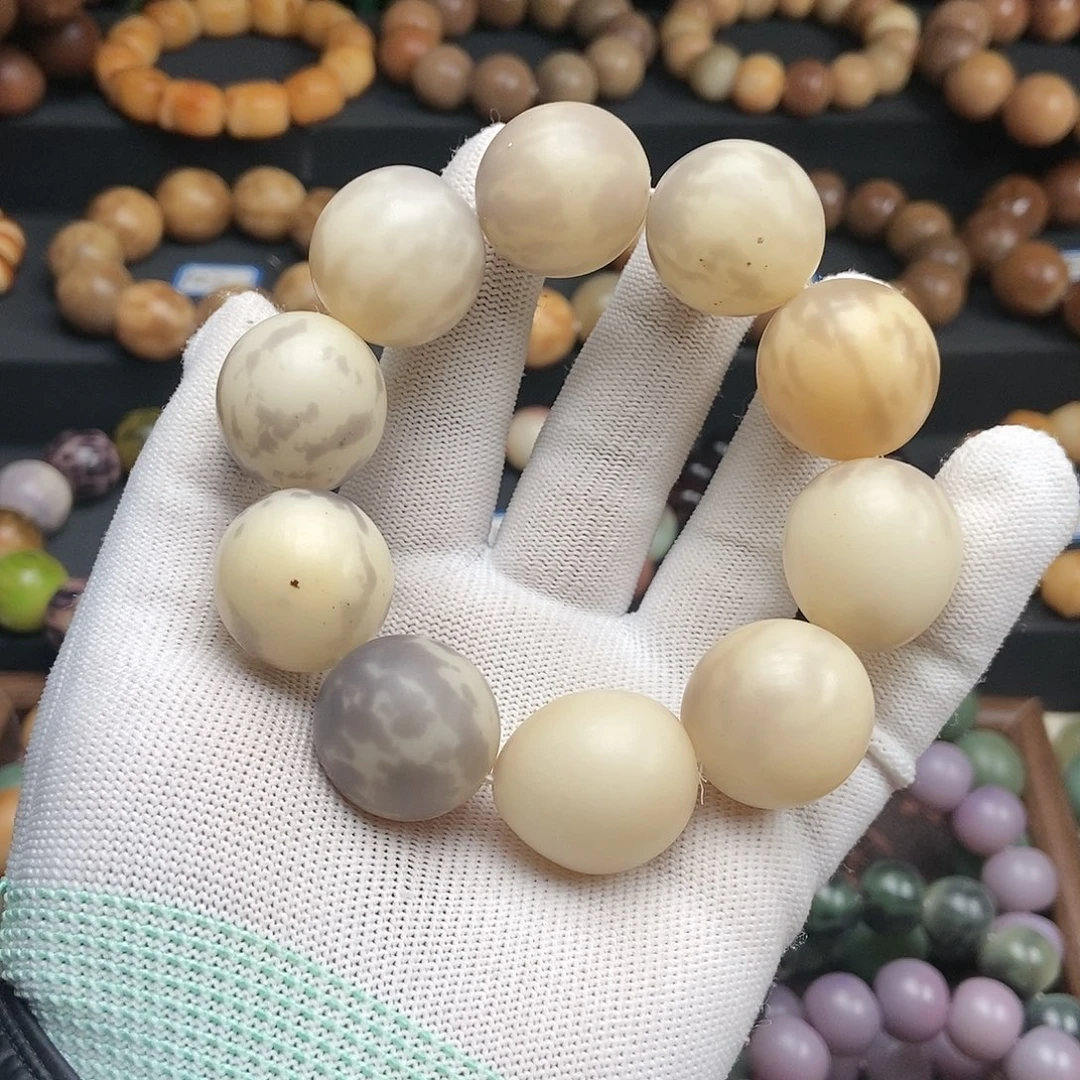 吊坠菩提根/象牙果微瑕23mm随型水墨