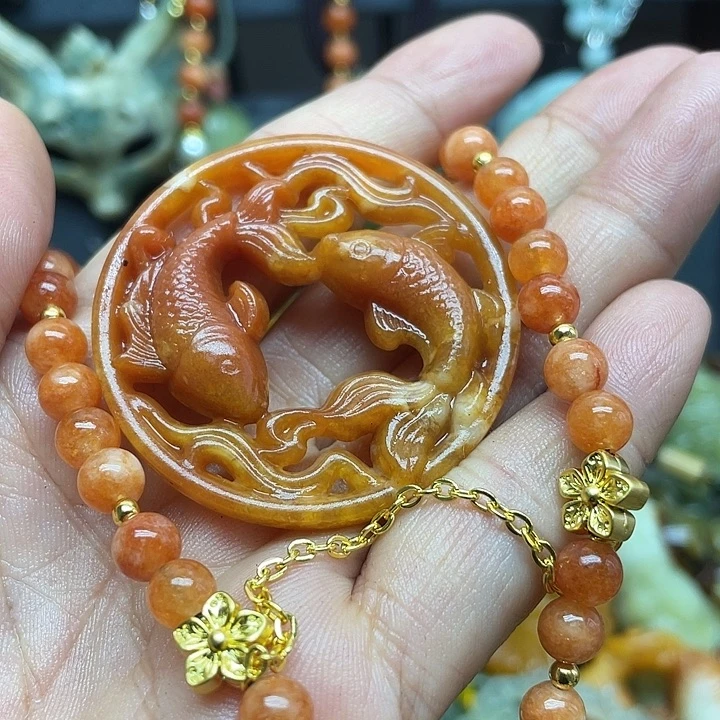 未镶嵌岫玉吊坠吊坠