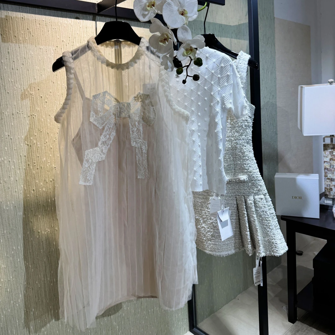 【是你大大钱】dzzi连衣裙2025夏季新款真两件网纱蕾丝月光裙子女