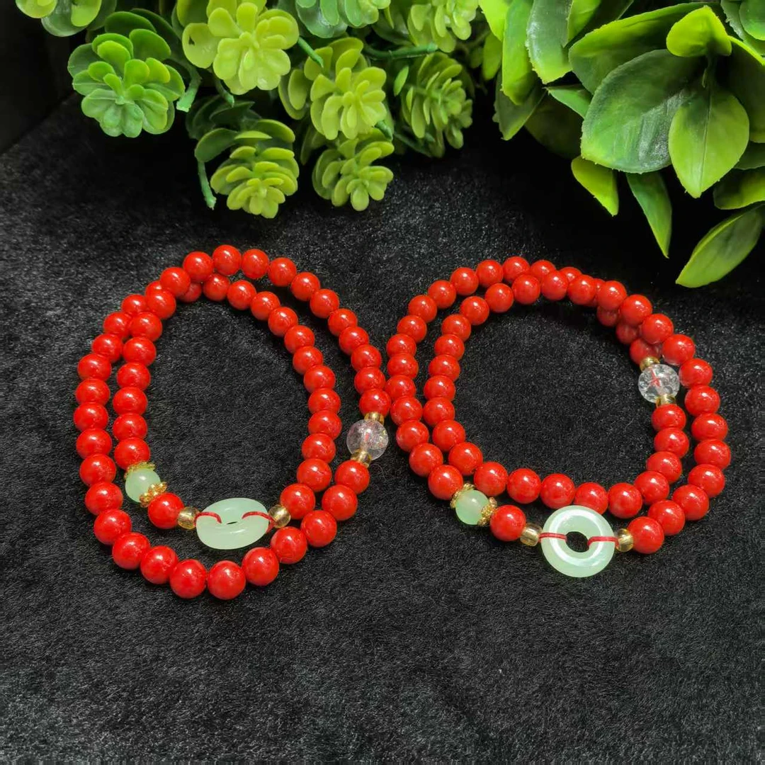 含辰砂工艺品S7949【福嘟嘟】朱砂项链-送礼佳品-多样性只发一件