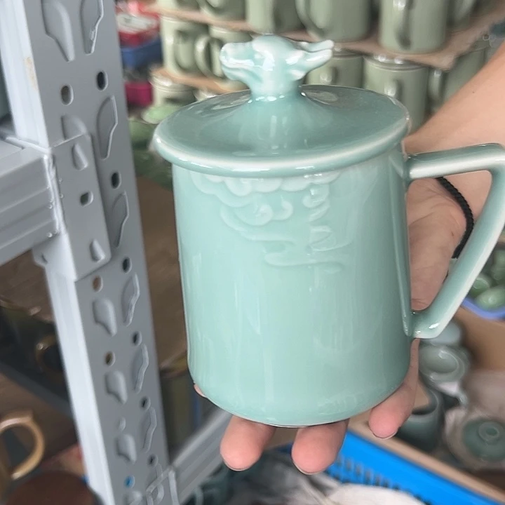 龙泉云间青瓷小米茶器