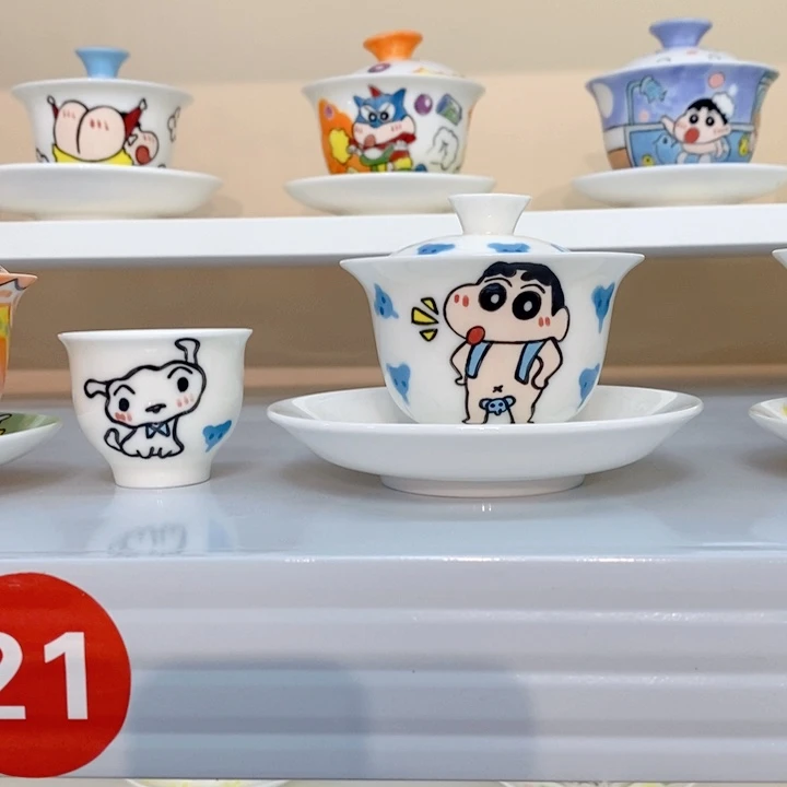高温釉下彩纯手工手绘陶瓷