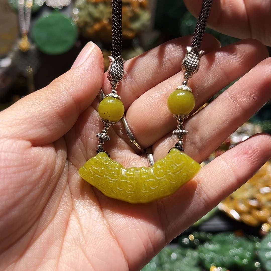 未镶嵌岫玉毛衣链