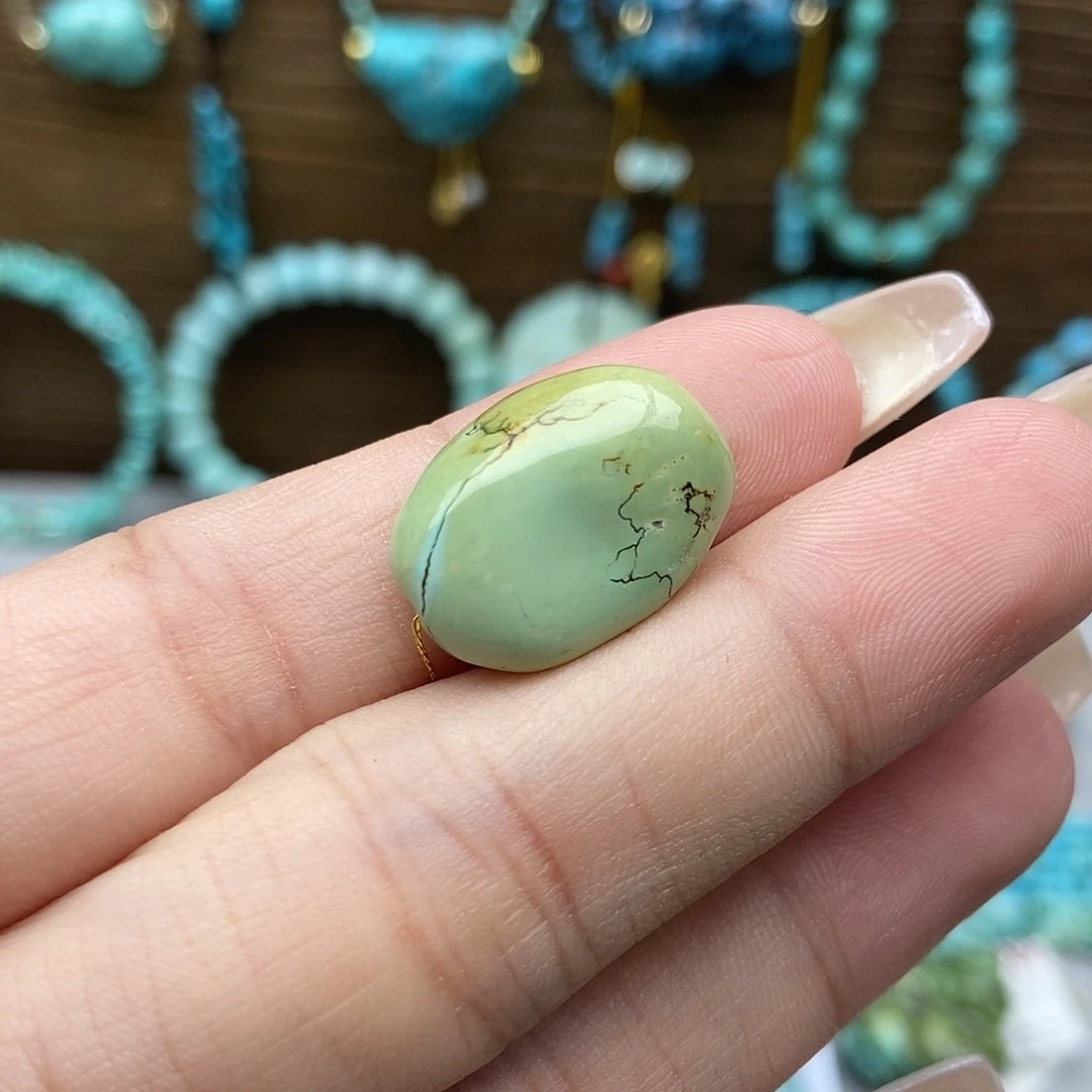 绿松石未镶嵌菜籽随行