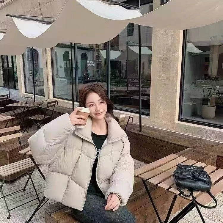 150小个子改版冬季新款立领90白鸭绒泡芙高级感羽绒服-83055