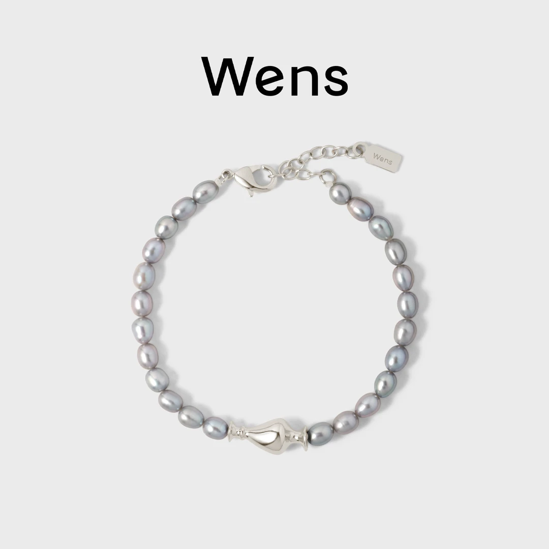Wens/吻斯 铜合金手链 米粒珠细颈瓶手链百搭小众简约经典时尚