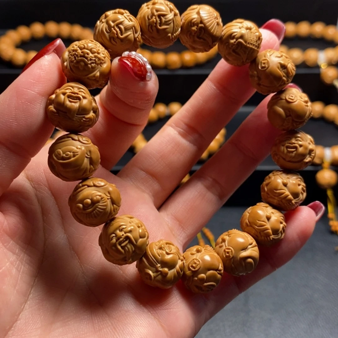 手串猴头核桃瑞兽财神14+
