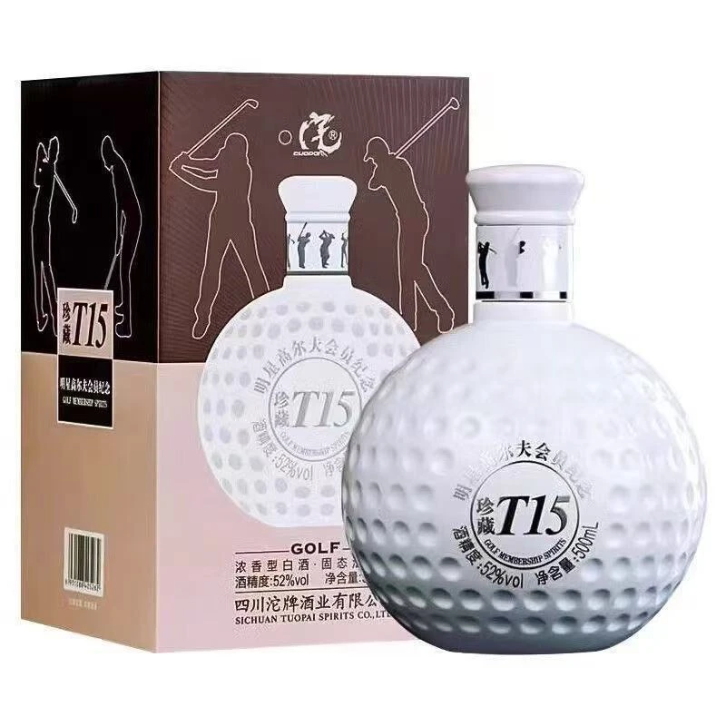 舍得沱牌 珍藏T15 明星高尔夫会员纪念【箱号3】52度500ml