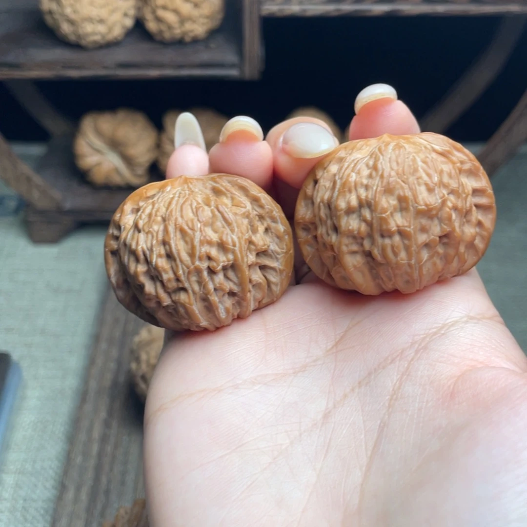 平***筋文玩核桃吊坠磨盘40