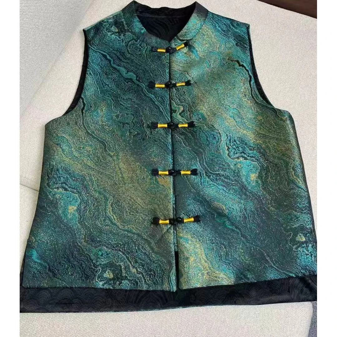 碧海潮生新款轻奢时尚减龄洋气国风新中式双面穿外套