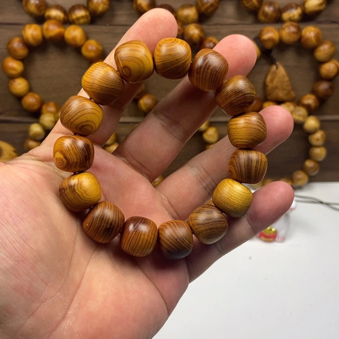 柏木（崖柏）手串/手链1.5*1.6崖柏黑油老型珠